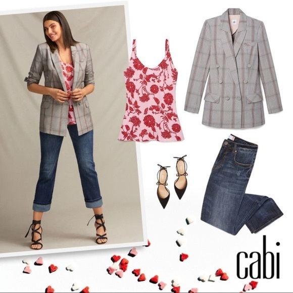 Cabi Sleuth Houndstooth Academia Blazer size 2 - Picture 2 of 7